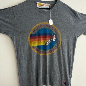 Authentic Aviator Nation 🌈 Men Gray Tshirt XL